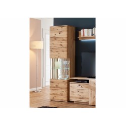 Vitriinkapp SANTORI tamm, 60x37xH208 cm, mööbel, elutoamööbel,