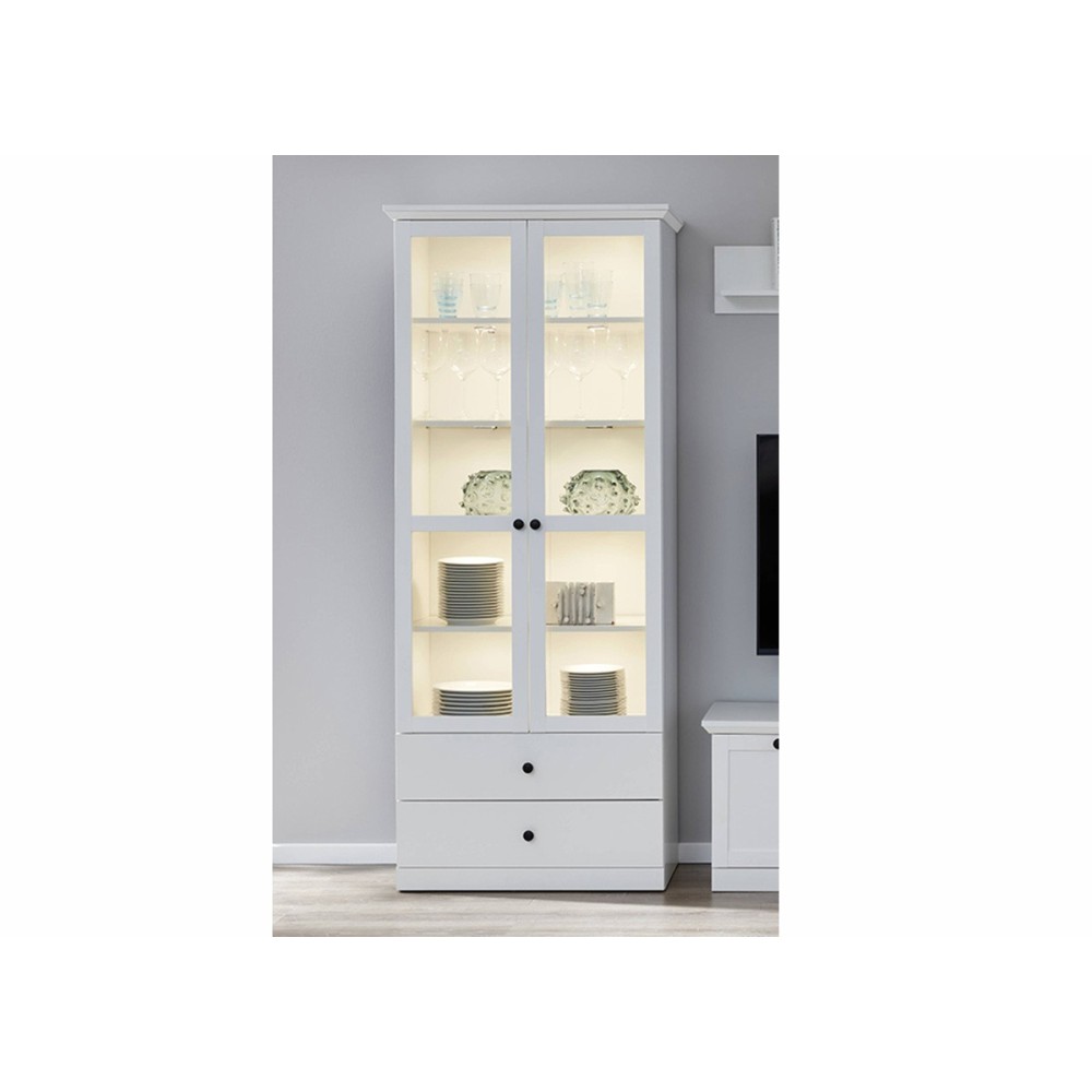 Vitriinkapp BAXTER valge, vitriinkapid vitriin vitriinid elutoamööbel