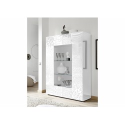 Vitriinkapp MIRO valge läige, mööbel, elutoamööbel, vitriinkapid