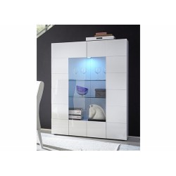 Vitriinkapp DAMA valge läige, mööbel, elutoamööbel, vitriinkapid