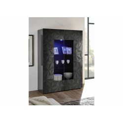 Vitriinkapp PRISMA antratsiit läige, mööbel, elutoamööbel, kummutid