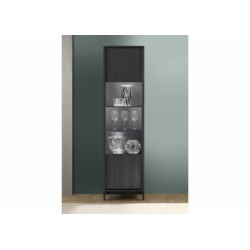 Vitriinkapp STEEL must, mööbel, elutoamööbel, vitriinid, kapid