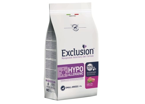 EXCL Hypoallergenic adult pork & peas small breed 2kg