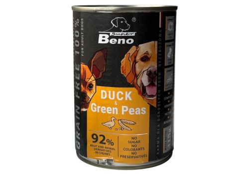 Super Beno konserv koerale pardi ja roheliste hernestega, tükid kastmes 10x415g