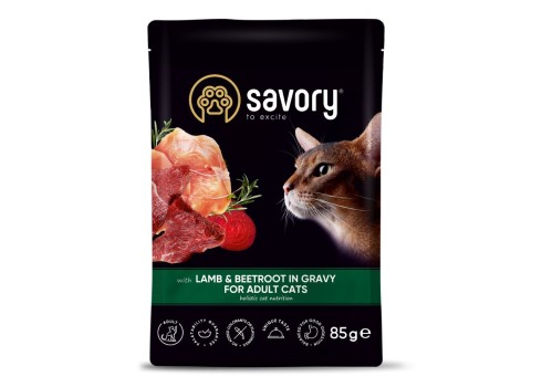 Savory konserv kassidele lambaliha ja peediga kastmes 22x85g