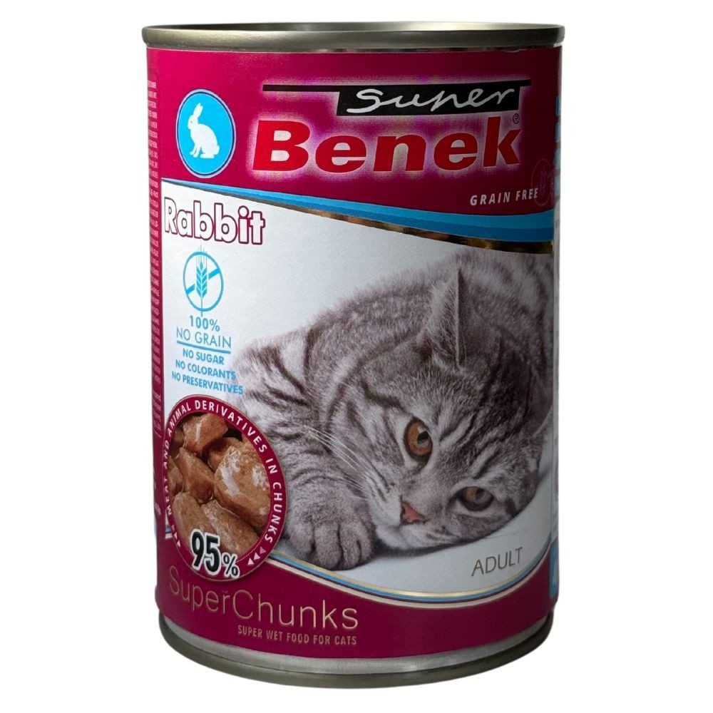 Super Benek konserv kassile küülikulihaga, tükid kastmes 10x415g