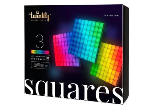 Twinkly valguspaneel Squares laiendus 3tk-0,2x0,2m-IP20