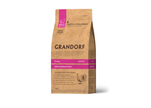 Grandorf Kalkuniliha Keskmistele ja Suurtele koertele 1kg