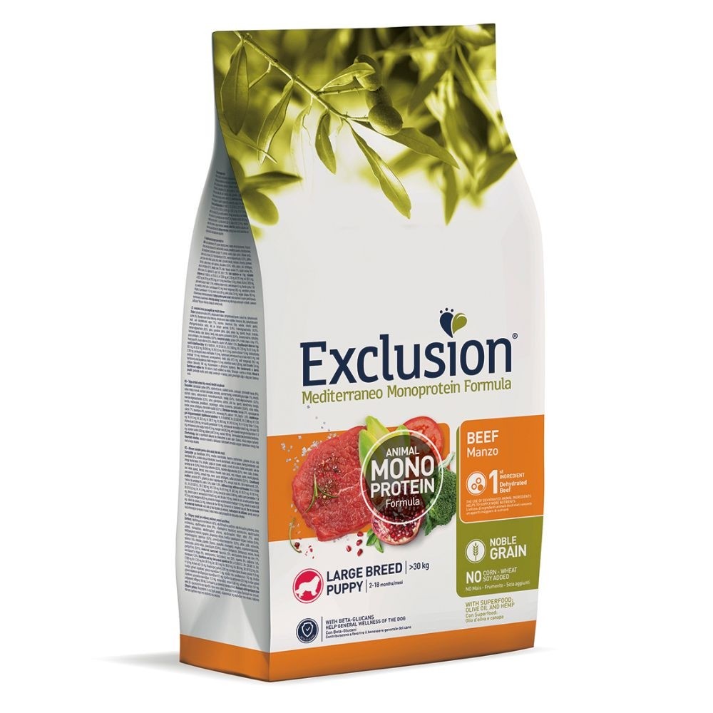 EXCL Mediterraneo puppy beef large breed koeratoit 12kg