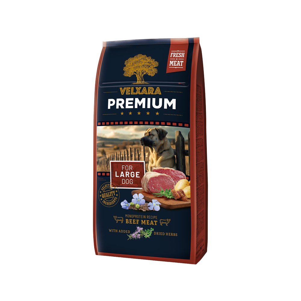 Velxara premium LARGE adutl koertoit veisega 4x750g