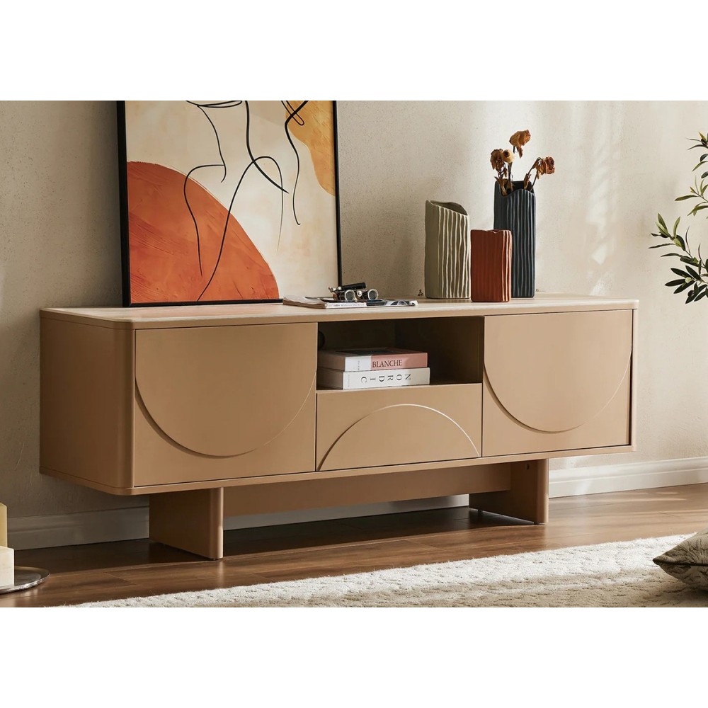 Tv-alus SAVOY beež, mööbel, elutoamööbel, tv-kapp, tv-alused, tv-alus, puidust tv-alus