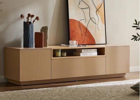Tv-alus LOFT beež, mööbel, elutoamööbel, tv-kapp, tv-alused, tv-alus, puidust tv-alus