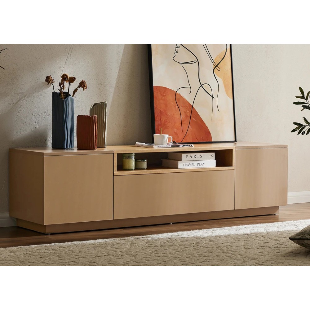 Tv-alus LOFT beež, mööbel, elutoamööbel, tv-kapp, tv-alused, tv-alus, puidust tv-alus