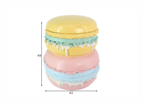 Abilaud MACARONS kollane / roosa, abilauad, kohvilaud, kohvilauad, mööbel, elutoamööbel