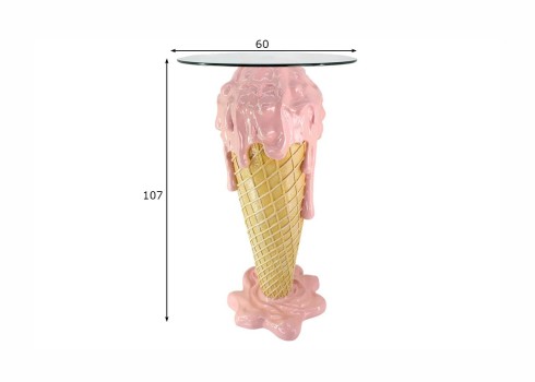 Baarilaud ICE CREAM roosa, mööbel, söögitoamööbel, köögimööbel, baarilaud, baarilauad, kõrge söögilaud