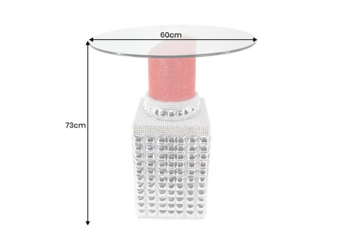 Laud LIPSTICK hõbe / punane, mööbel, elutoamööbel, laud, lauad, abilauad, abilaud, mööbli müük