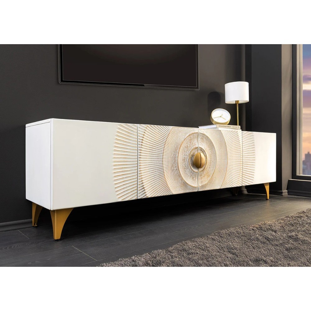 Tv-alus GOLDEN SUNSET valge, mööbel, elutoamööbel, tv-alused, tv-laud, tv-lauad, mööbli müük, mööblipood