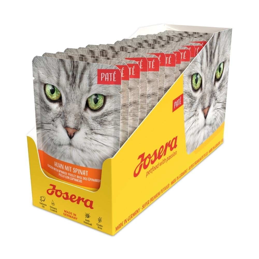 Josera kassieine pasteet kana ja spinatiga 16x85g