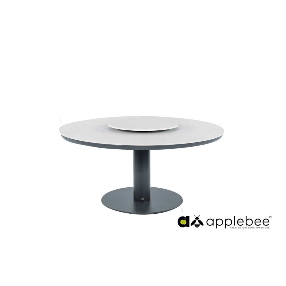 Aialaud serveerimisalusega Apple Bee MELVILLE LOW hall / hallikasbeež, aiamööbel, söögilauad, mööbel