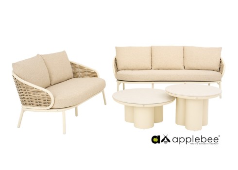 Diivan Apple Bee PINE KEY helepruun / helebeež,aiamööbel, aiadiivan, aiadiivanid, ilmastikukindel aiamööbel