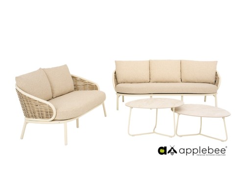 Diivan Apple Bee PINE KEY helepruun / helebeež, aiamööbel, aiadiivan, aiadiivanid