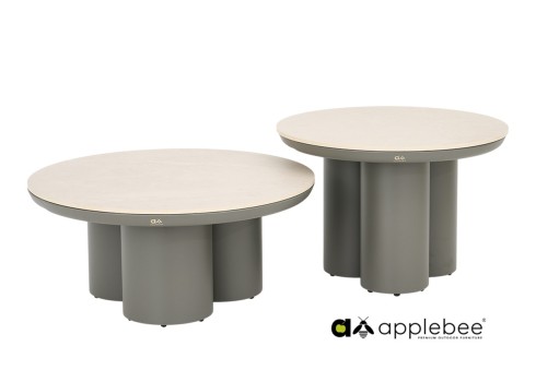 Diivanilaudade komplekt Apple Bee TONGA helehall / hallikasbeež, 2 tk, aiamööbel, mööbel, aialaud, aialauad
