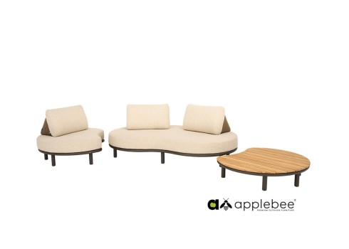 Aiamööbli komplekt Apple Bee MOON ISLAND beež / pronks, aiamööbel, terrassimööbel