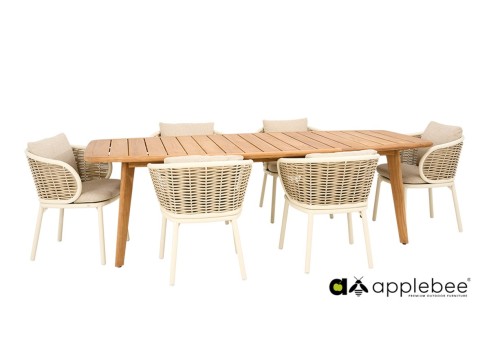 Aiamööbli komplekt Apple Bee PINE KEY helepruun / helebeež, aiamööbel, terrassimööbel