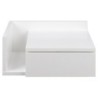 Öökapp ASHLAN 40x32xH16,5cm, valge
