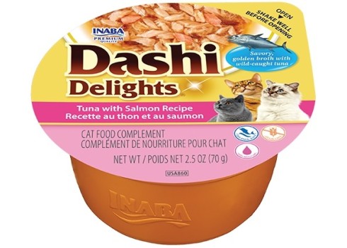 Inaba Dashi Delights Tuna with Salmon konserv kassile 70g