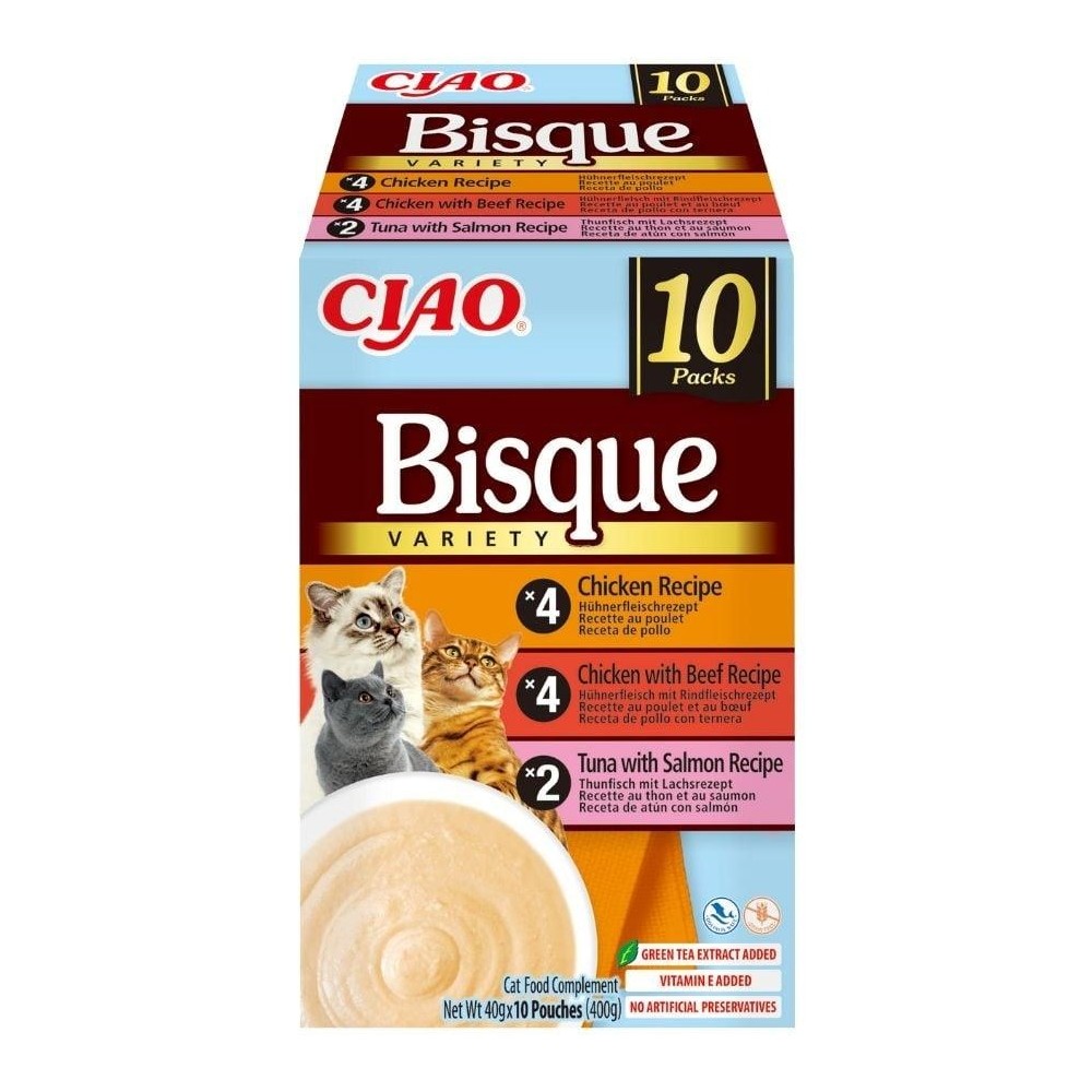 Ciao Bisque multipakk märgtoit kassidele 10x40g