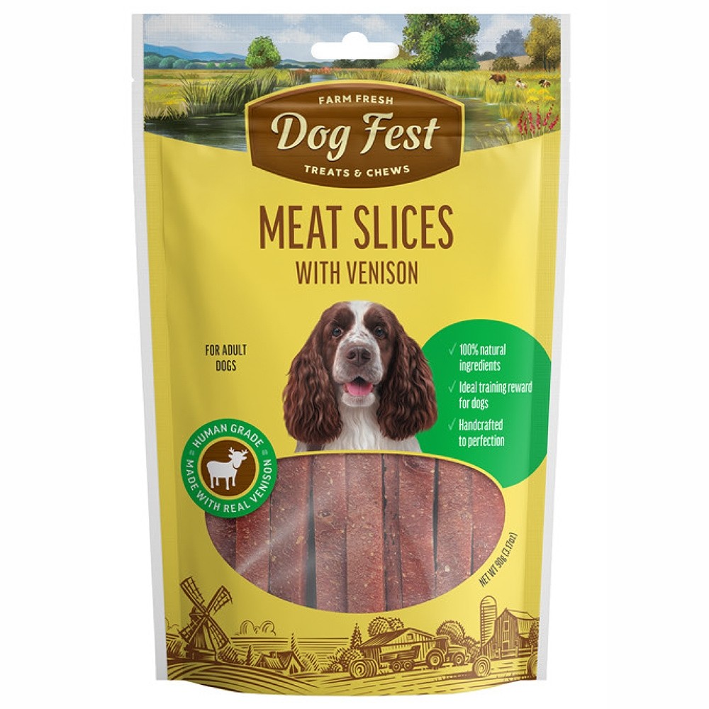 Dog Fest hirveliha viilud koerale 90g