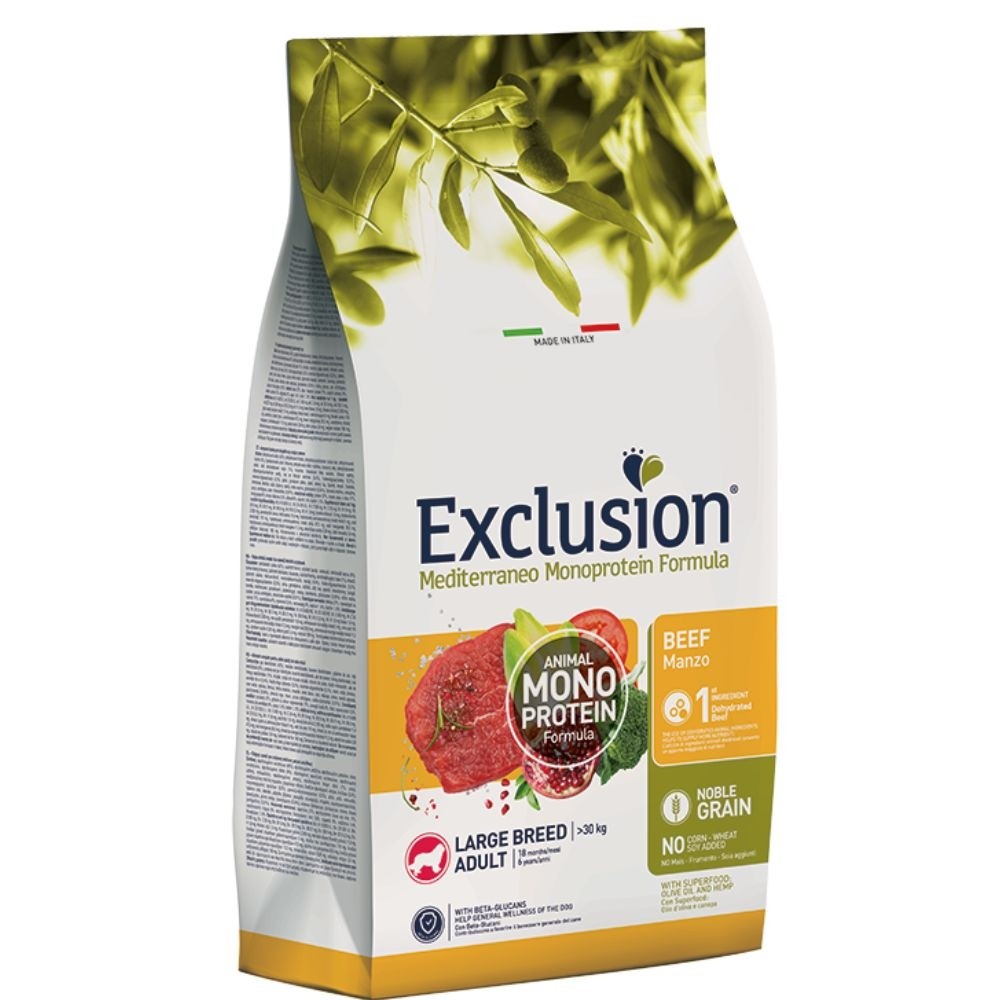 EXCL Mediterraneo adult beef large breed koeratoit 12kg