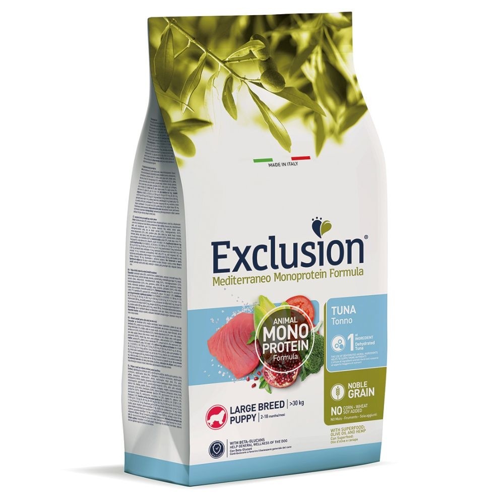 EXCL Mediterraneo puppy koeratoit tuna large breed 12kg