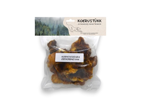 Koerustükk kuivatatud sea sisekõrvad koerale 200g