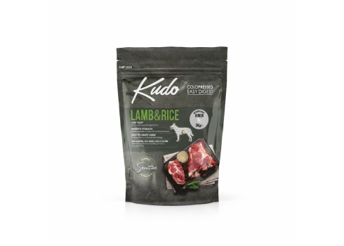 Kudo Lamb & Rice Junior külmpressitud koeratoit 3kg