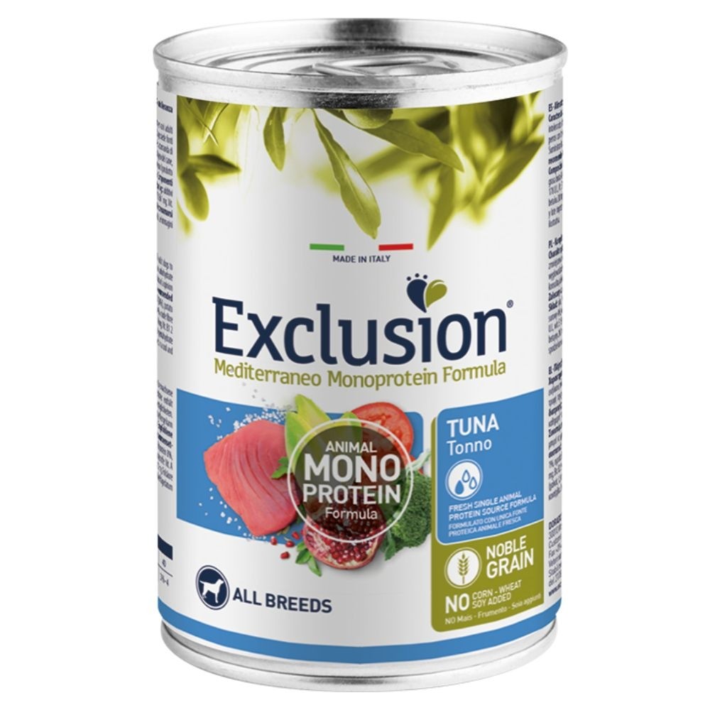 EXCL Mediterraneo adult konserv koerale tuunikalaga 6x400g