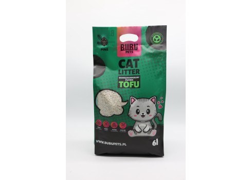 Bubu Pets männi lõhnaga tofu kassiliiv 2,5 kg - 6L