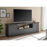 Tv-alus LINCOLN mattmust / tamm, mööbel, eluotoamööbel, tv-alused, tv-kapp