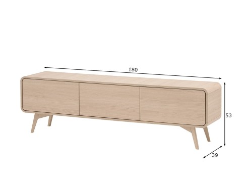 Tv-alus TORSBY hele tamm, 180x39xH53 cm