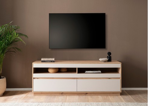 Tv-alus SONORA helehall / tamm, 162x45xH60 cm