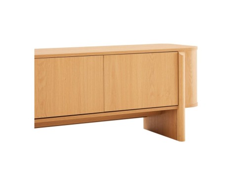 TV laud MORBEN 160x42xH50cm, tammedekooriga melamiin