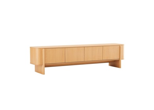 TV laud MORBEN 202,5x42xH50cm, tammedekooriga melamiin