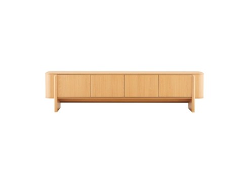 TV laud MORBEN 202,5x42xH50cm, tammedekooriga melamiin