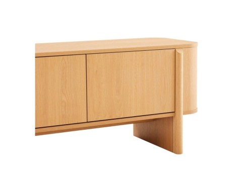 TV laud MORBEN 202,5x42xH50cm, tammedekooriga melamiin