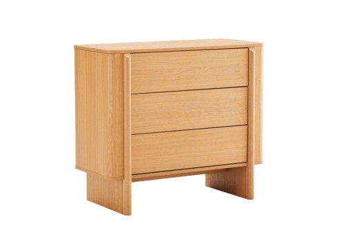 Kummut MORBEN 90x42xH80cm, tammedekooriga melamiin