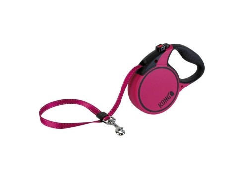 KONG -  Flexi jalutusrihm Terrain, suurus XS, värv roosa, 3m