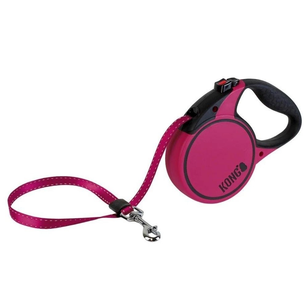KONG -  Flexi jalutusrihm Terrain, suurus XS, värv roosa, 3m