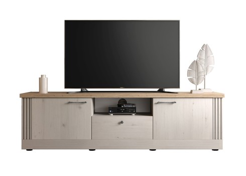 Tv-alus COUNTRY valge tamm / tamm, mööbel, elutoamööbel, tv-alused, kapid, mööbli müük, mööblipood