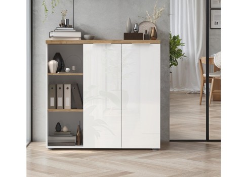 Kapp EASY valge läige / tamm, mööbel, kontorimööbel, kontorikapid, mööbli müük